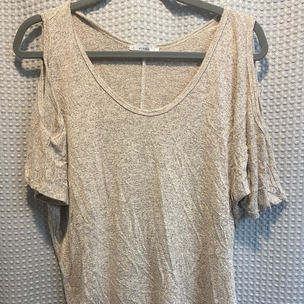 Cold-shoulder Knit Top